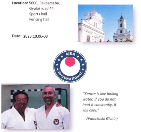 AJKA-I Shotokan Karate Camp - 2023 Bekescsaba