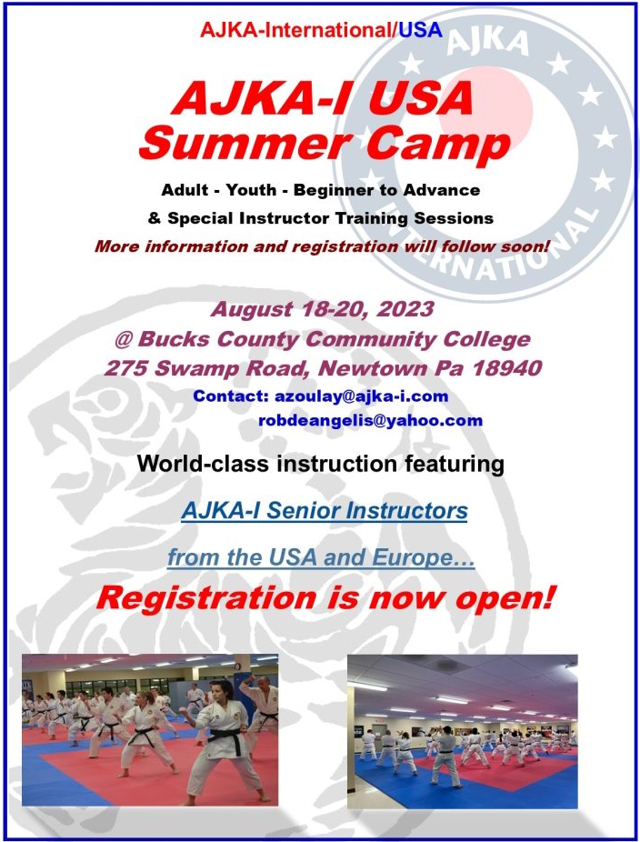 AJKA-I USA Karate Association 2023 Camp