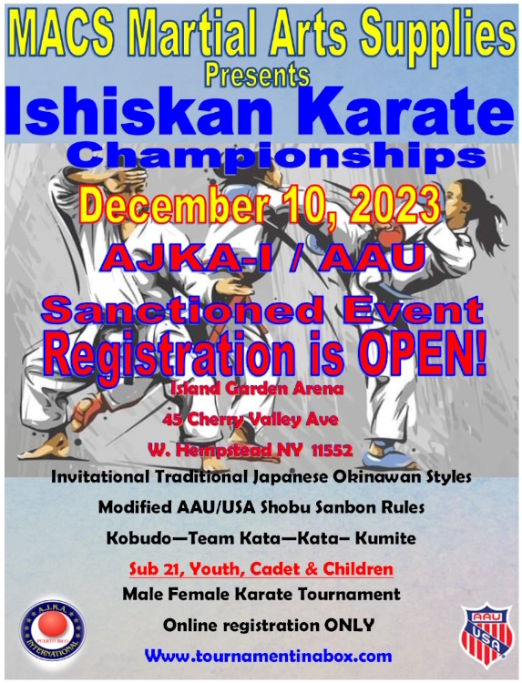 Ishikan Karate Tournament | December 10th, 2023