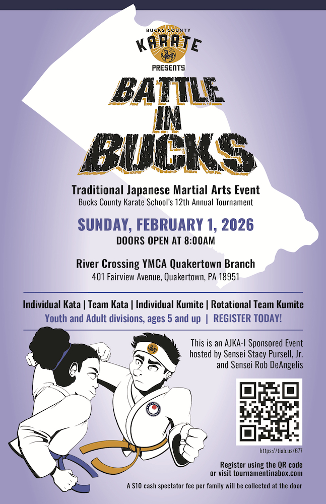 12th Annual Battle In Bucks Karate Tournament Flyer